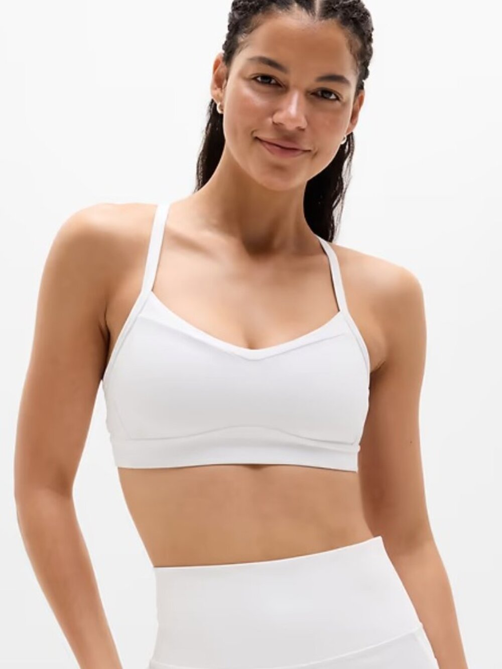 NWT NEW Athleta Vital Sports Bra A-C white size small current design